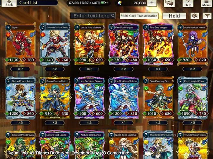Brave Frontier Versus Deck Building